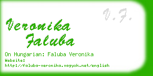 veronika faluba business card